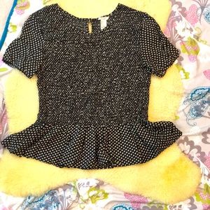 Adorable short peplum top